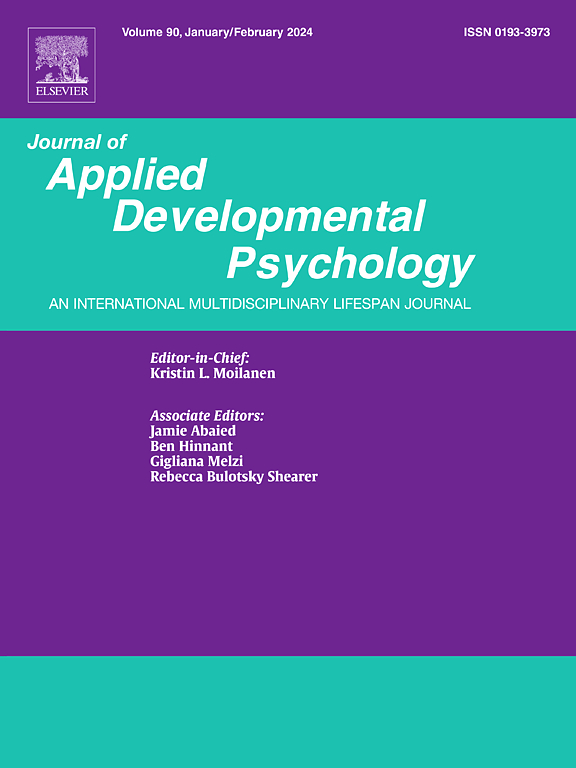 Go to journal home page - Journal of Applied Developmental Psychology